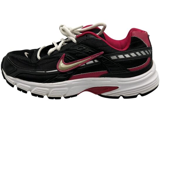 Nike Initiator Womens 8.5 Running Walking Shoes Black Pink Athleisure Sneaker - Picture 11 of 14